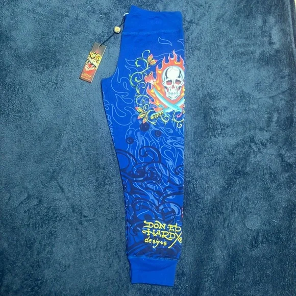 Ed Hardy Vintage Sweatpants Jogger Rare Vintage NWT Medium - Picture 5 of 9